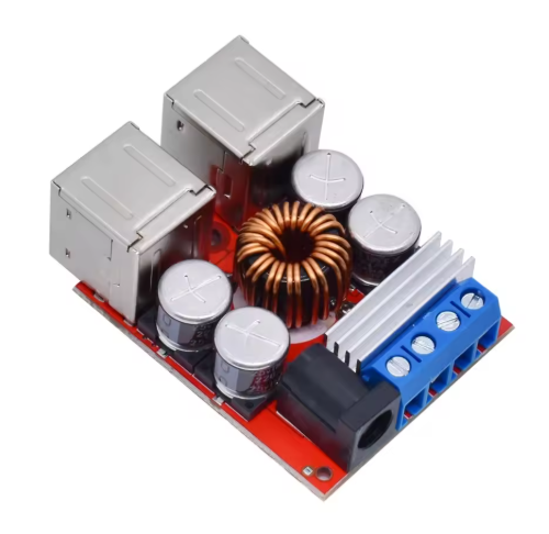 7A18 DC-DC Vehicle Charging Board 8V-35V 5V 8A Power Supply Depressurization Module 4 port USB Output mobile Charger