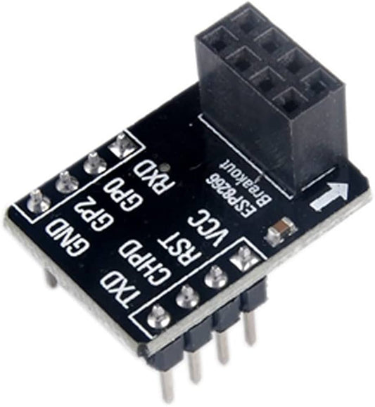 ESP8266 ESP-01 ESP-01S Breakout Board Breadboard Adapter PCB Pre-Solder Pin Header for Serial WiFi Transceiver Network