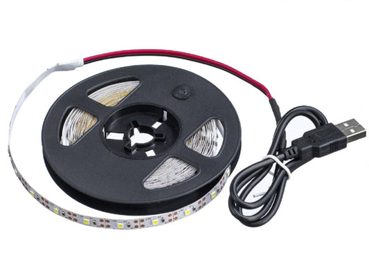 Cool White 3M 5V USB LED Strip 2835 30Led/M