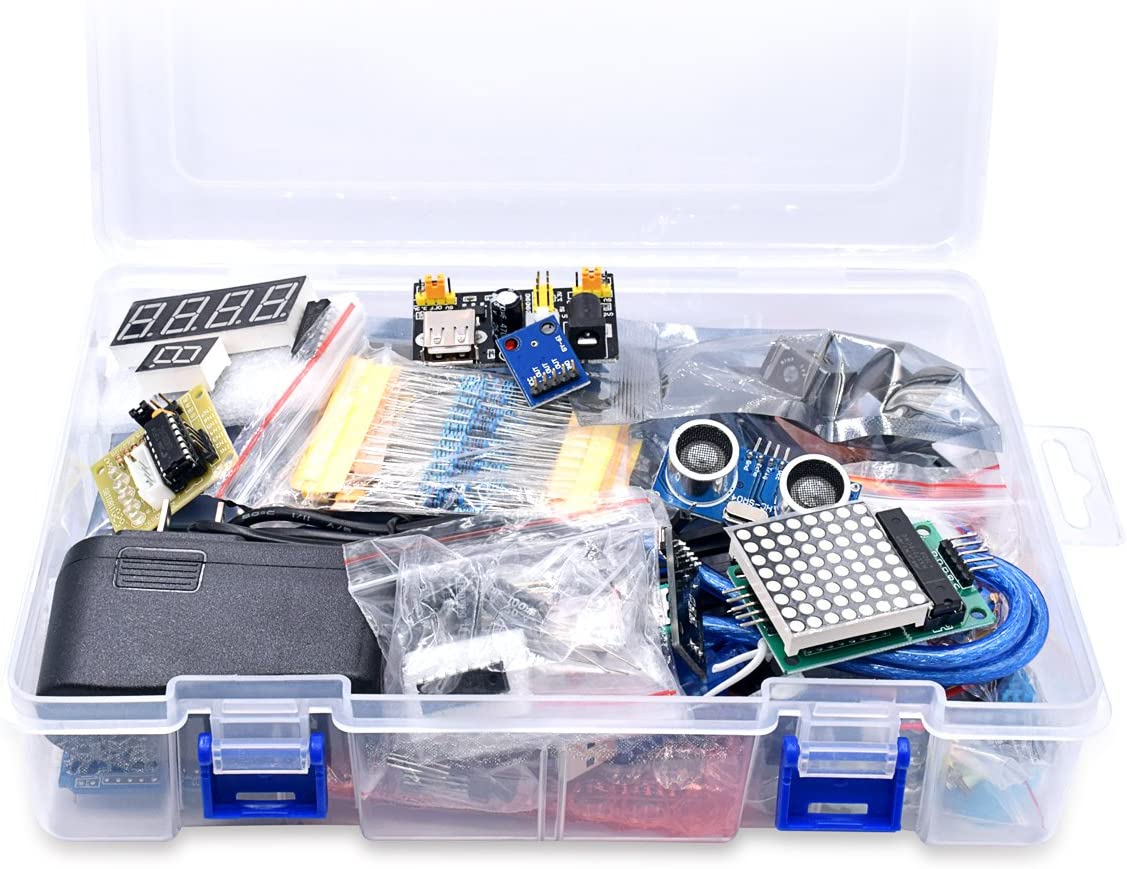 HS4809 UNO R3 Project Most Complete Starter Kit w/ Tutorial Compatible with Arduino IDE (63 Items)