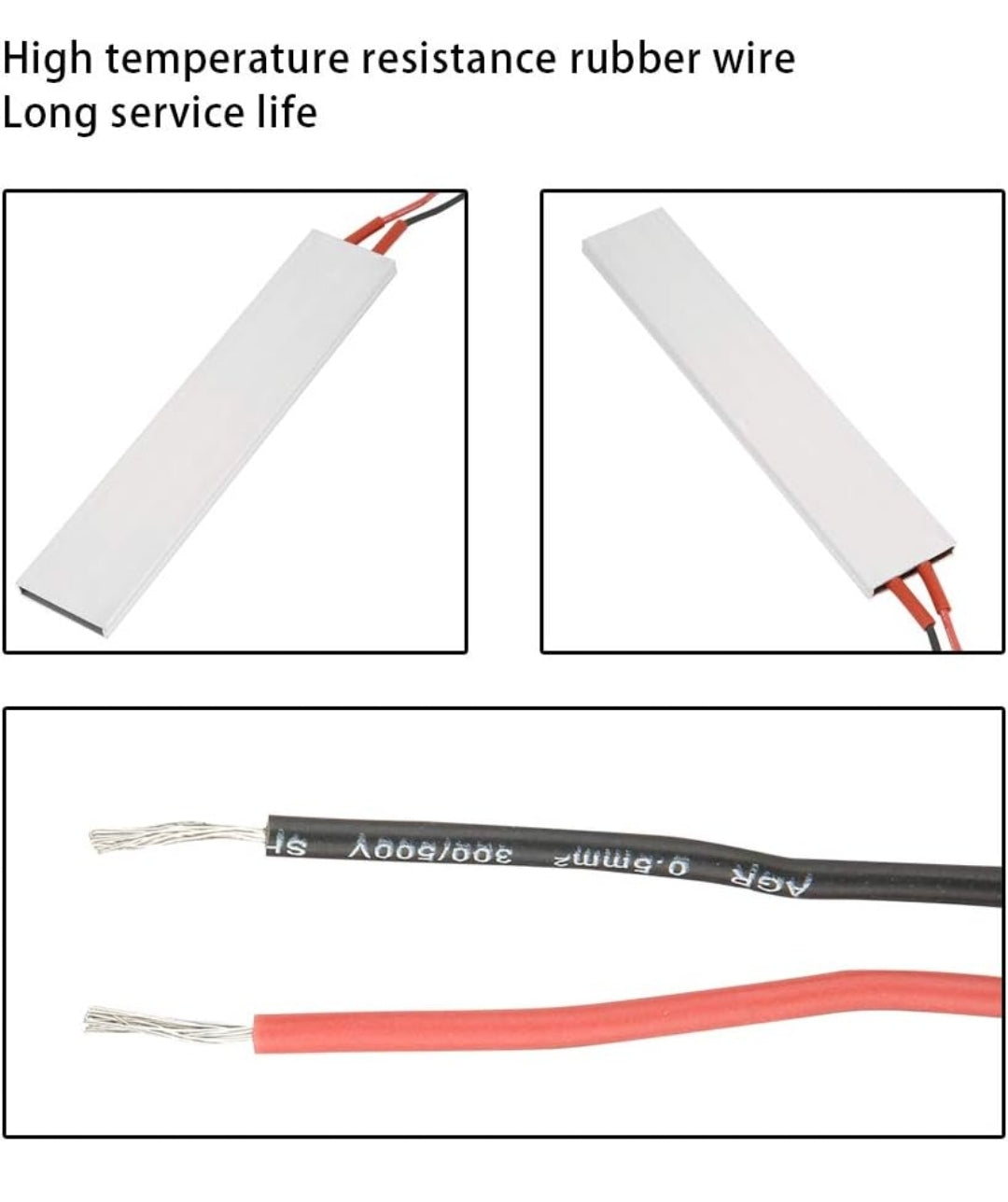 150 * 28.5mm PTC Heating Plate PTC Thermistors Heating Thermostatic Heater Aluminum Housing 1PC(12V/220℃)