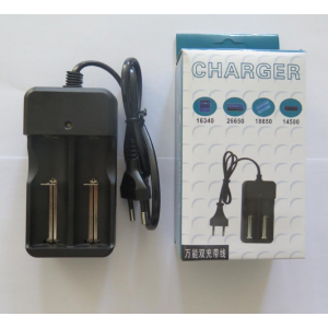 9E1 Smart Dual Li-ion Battery Charger 26650 18650 14500 16340 EU/US Plug