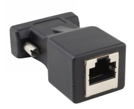 62000 VGA Male To RJ45/Ethernet Female Adapter Black